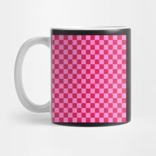 Checkered red pink Mug